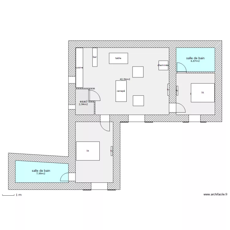 les angles etage 1. Plan de 