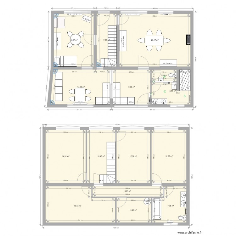 Rdc Hasnon. Plan de 0 pièce et 0 m2