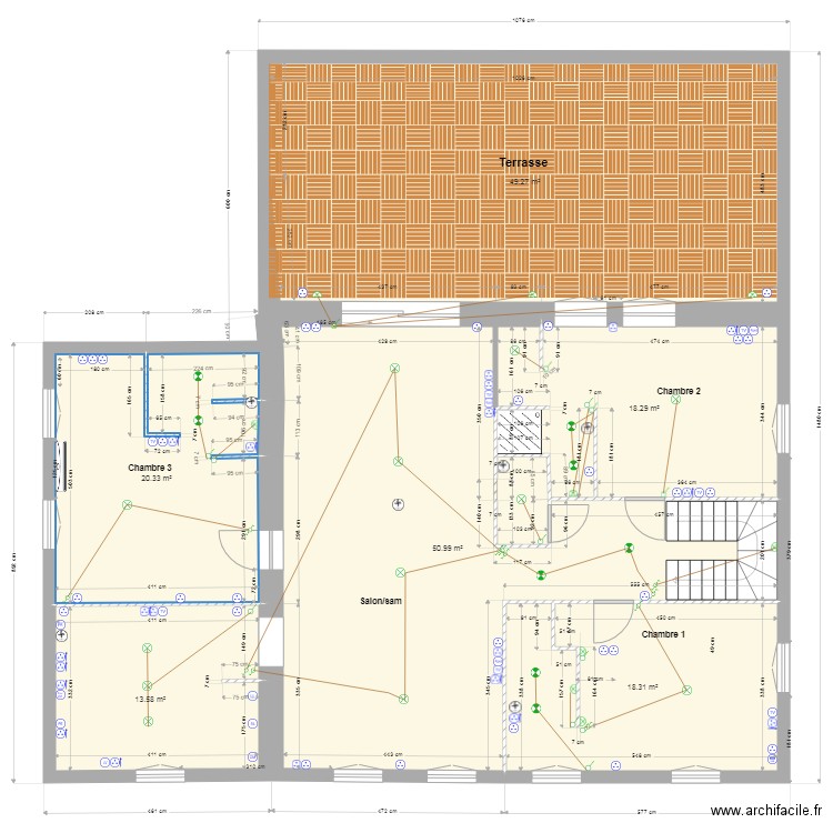 Logement perso ELEC Z5 modifié 1510. Plan de 0 pièce et 0 m2