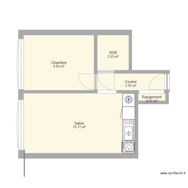 Appartement2. Plan de 0 pièce et 0 m2