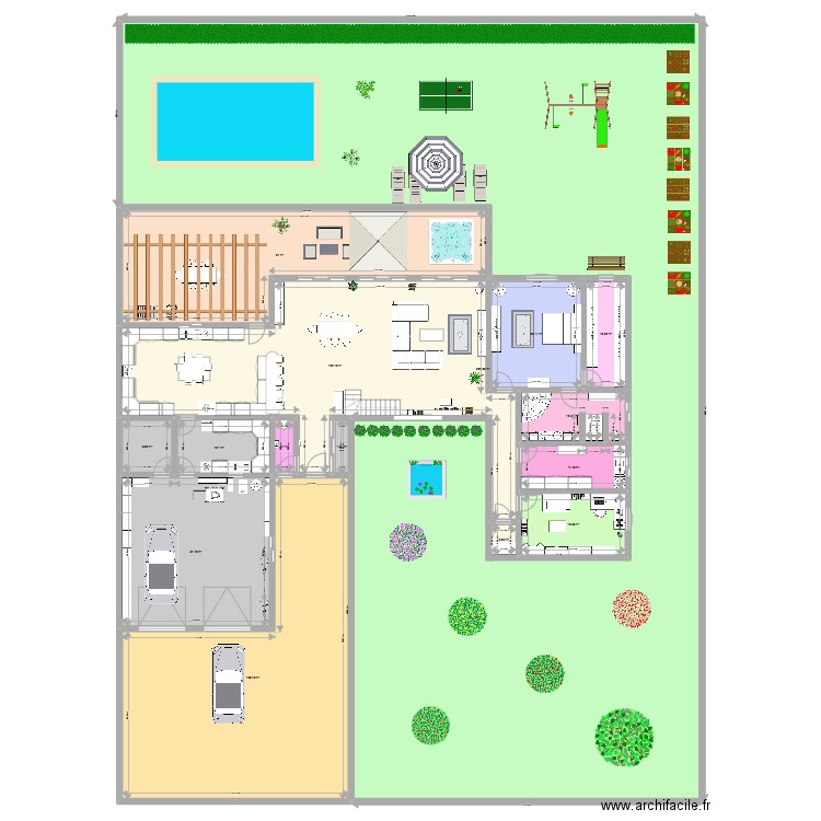 PLAN AC 32. Plan de 21 pièces et 1193 m2