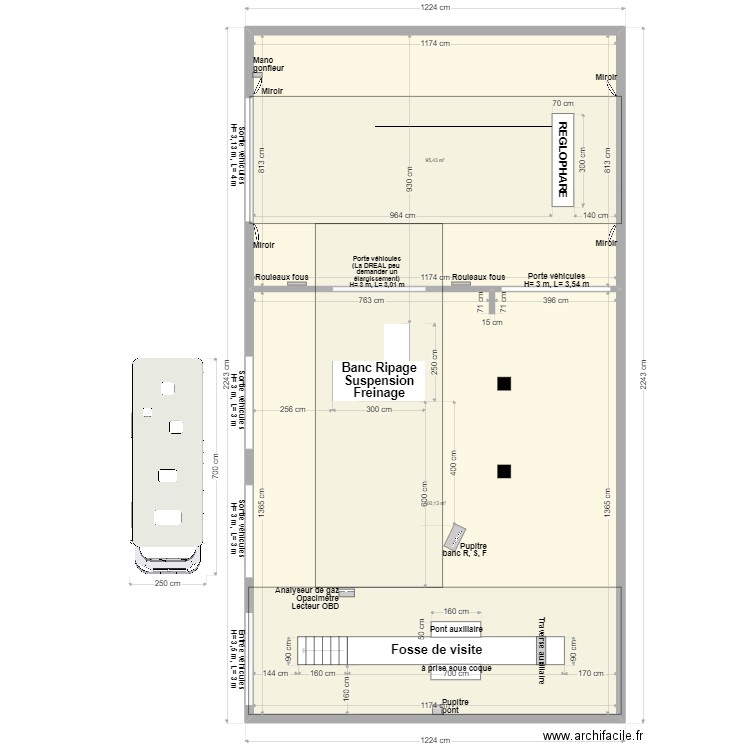 CCT VL SEMECOURT 08-12-22. Plan de 2 pièces et 256 m2