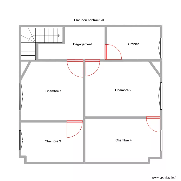 salmon 2 &eacute;tage. Plan de 