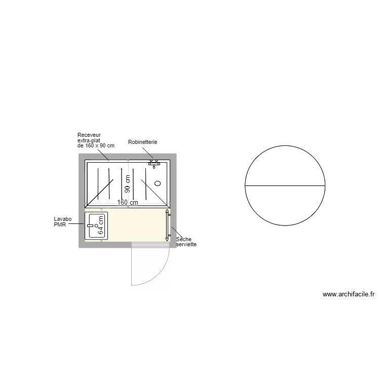 BEAUSIR SDB projet. Plan de 