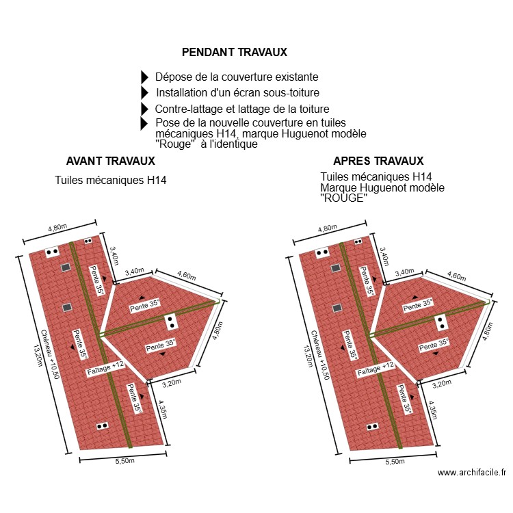 dp04 DUMAS TOITURE. Plan de 0 pièce et 0 m2