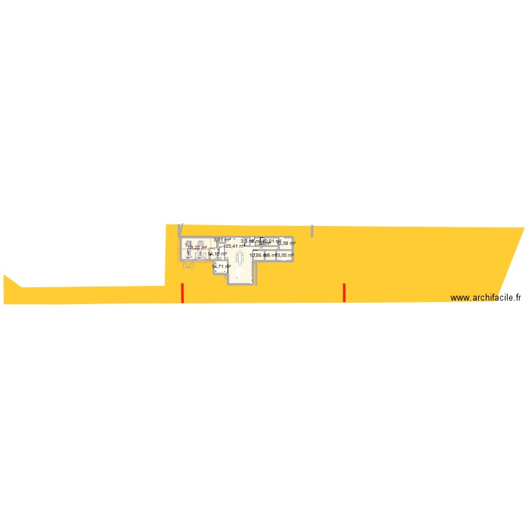 depart 4. Plan de 13 pièces et 267 m2