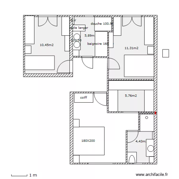 coin nuit. Plan de coin nuit. Plan de