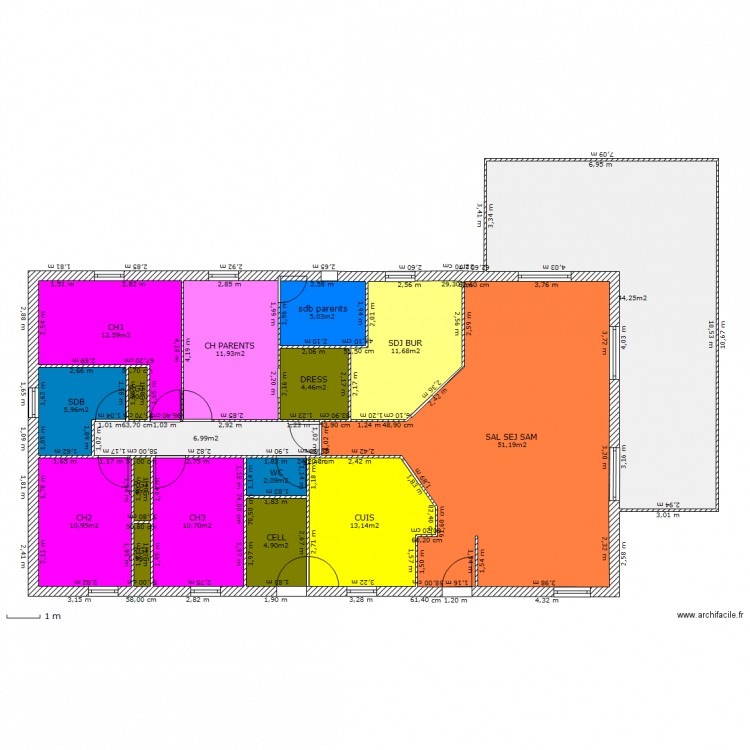 essai 1. Plan de 0 pièce et 0 m2