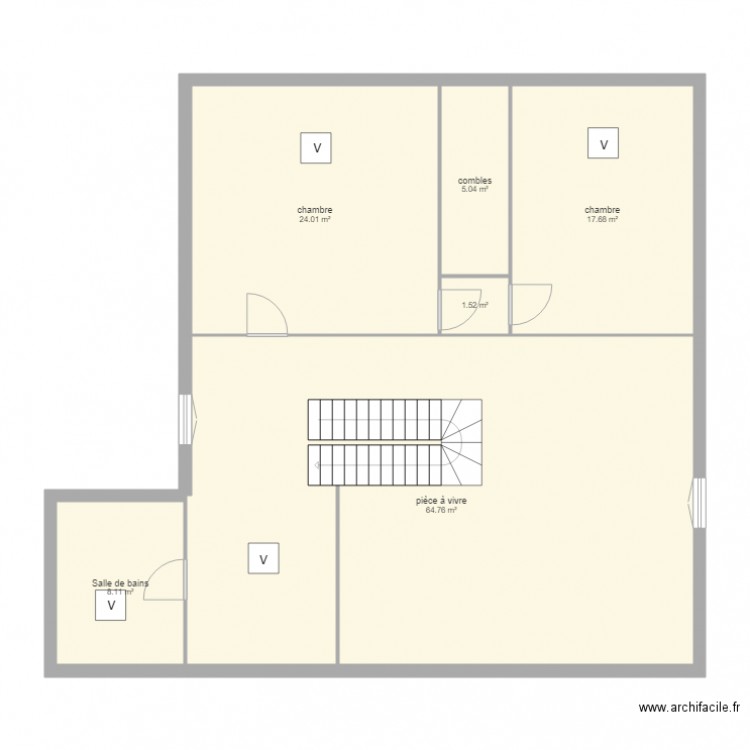 etage vernay. Plan de 0 pièce et 0 m2