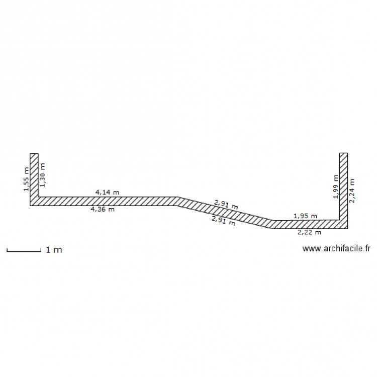 plan de coupe. Plan de 0 pièce et 0 m2