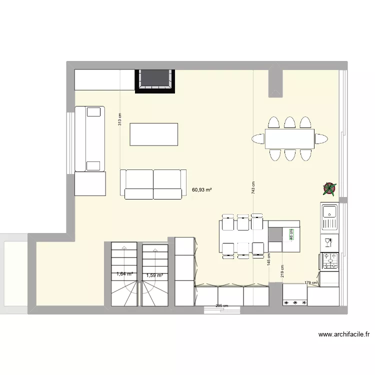 Cuisine St Cloud. Plan de Cuisine St Cloud. Plan de