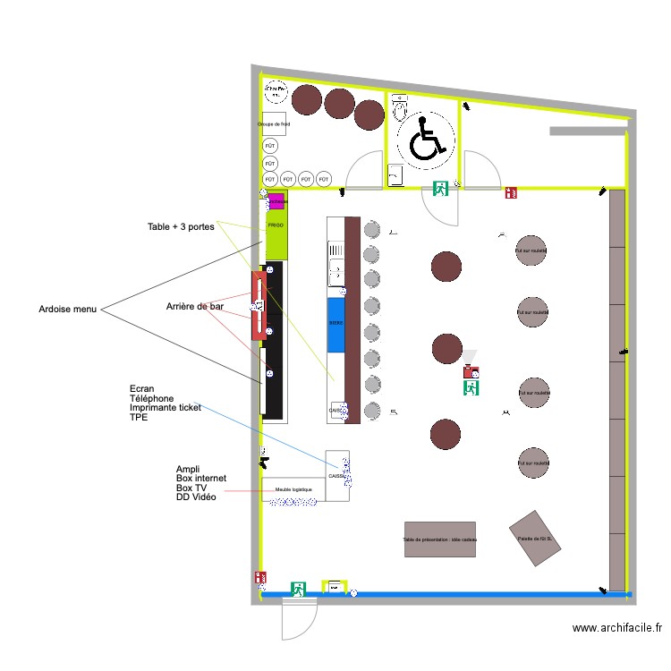 cave a bar 1. Plan de 0 pièce et 0 m2