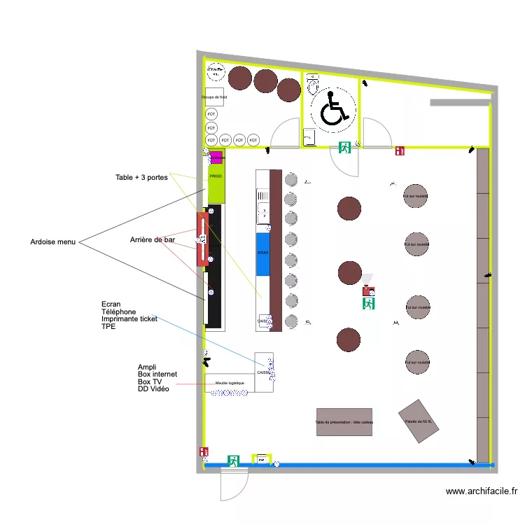cave a bar 1. Plan de 
