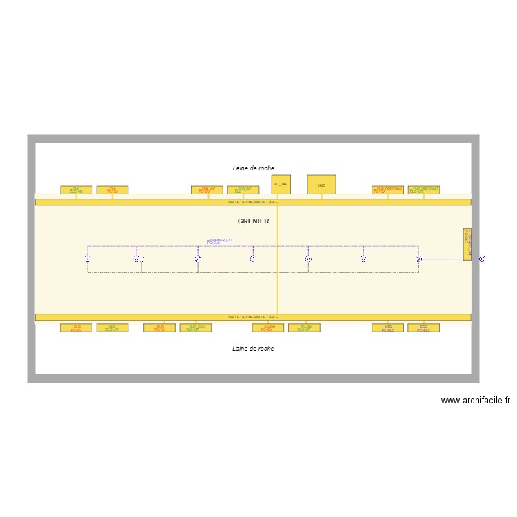 GRENIER. Plan de 0 pièce et 0 m2