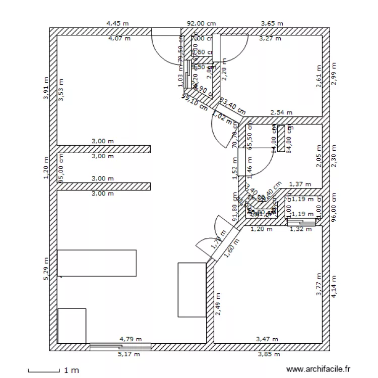 Maison 01. Plan de 