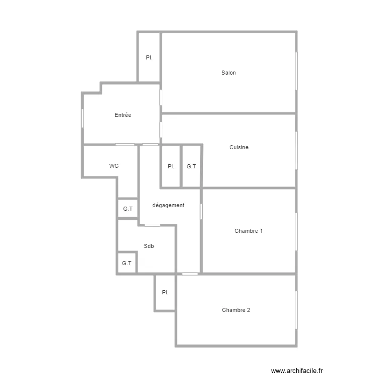 APPARTEMENT IGH. Plan de 