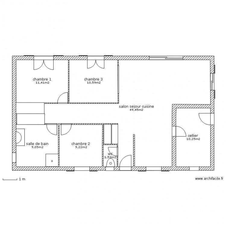 maisoncravans. Plan de 0 pièce et 0 m2