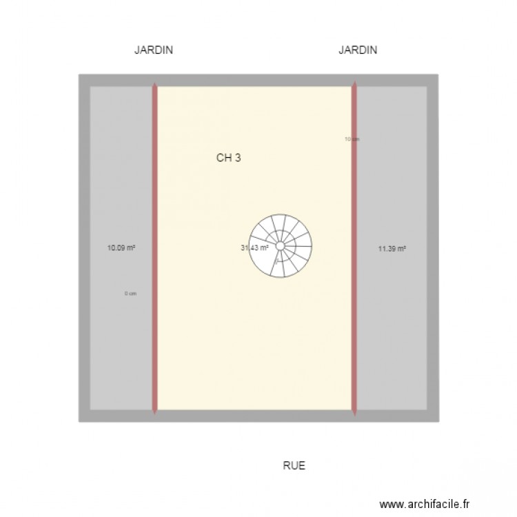 RDC SSOL ETAGE Pav  Plan  18 av des fleurs bagnolet. Plan de 0 pièce et 0 m2
