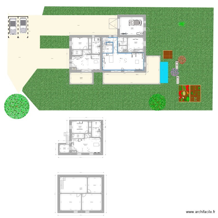 MAISON NAT. Plan de 28 pièces et 342 m2