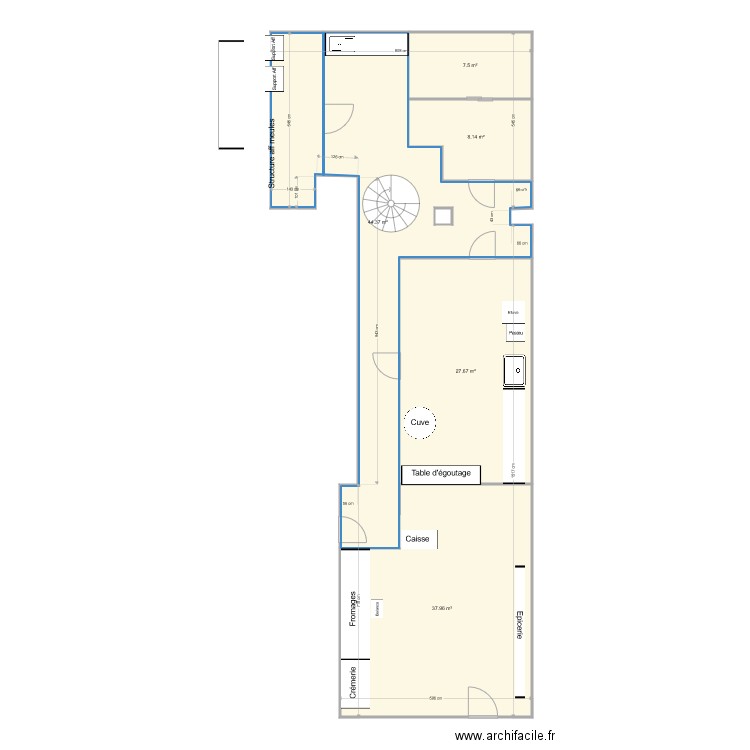 Augagneur Amenagement. Plan de 0 pièce et 0 m2