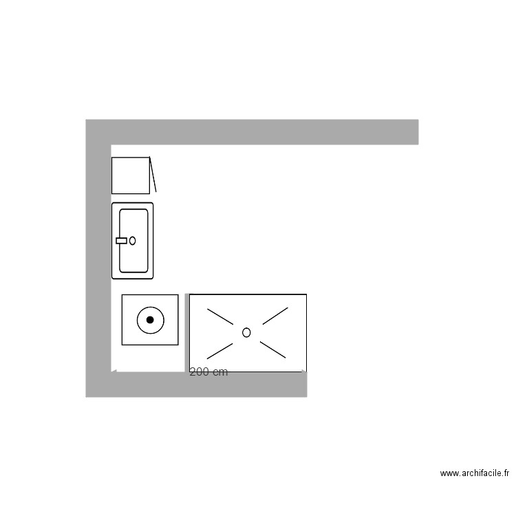 Salle de bains. Plan de 0 pièce et 0 m2