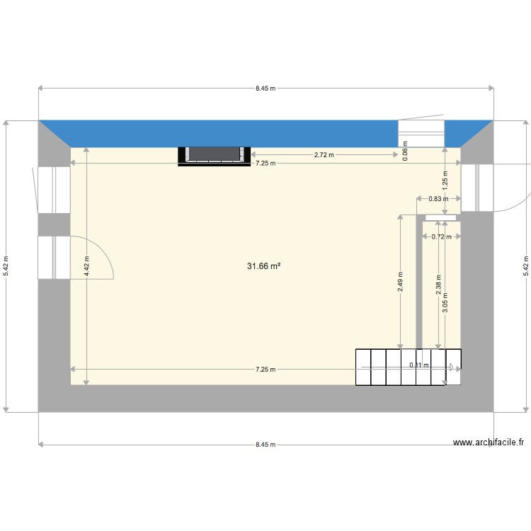 dongeron rdc 2. Plan de 0 pièce et 0 m2