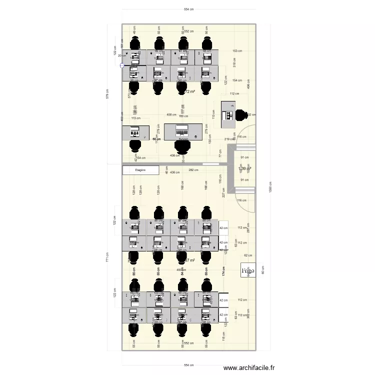 Pool 2 et 3. Plan de 