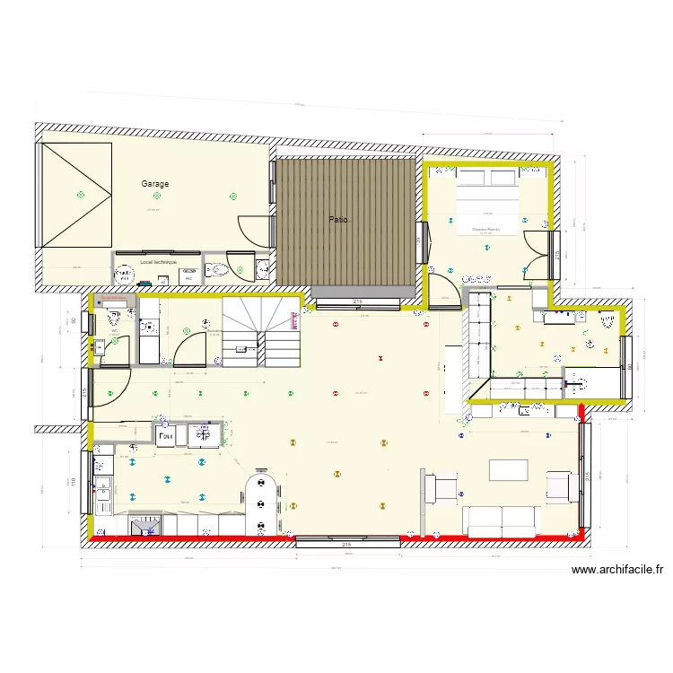 Implantation Etage . Plan de 