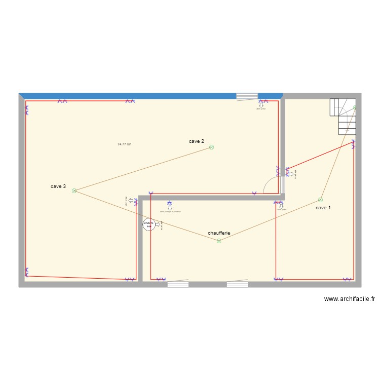 Anthony sous sol. Plan de 0 pièce et 0 m2