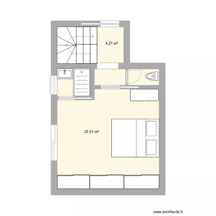 la colle niveau -1. Plan de 