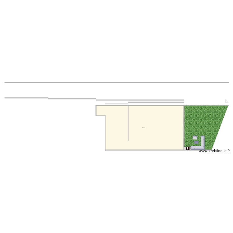 JARDIN POST . Plan de 0 pièce et 0 m2