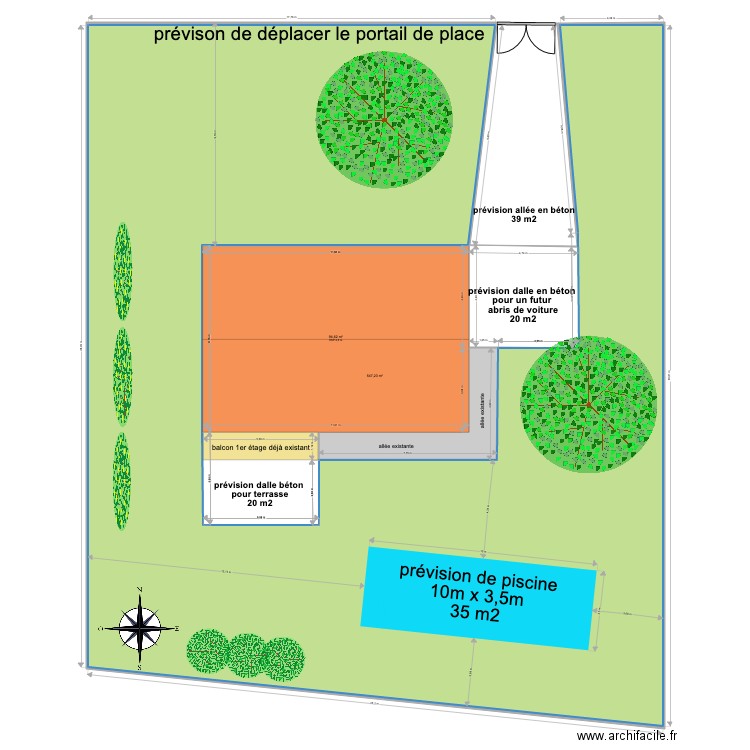 plan exterieur idron. Plan de 0 pièce et 0 m2