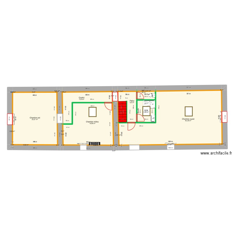 Vuchot - Projet étage. Plan de 0 pièce et 0 m2
