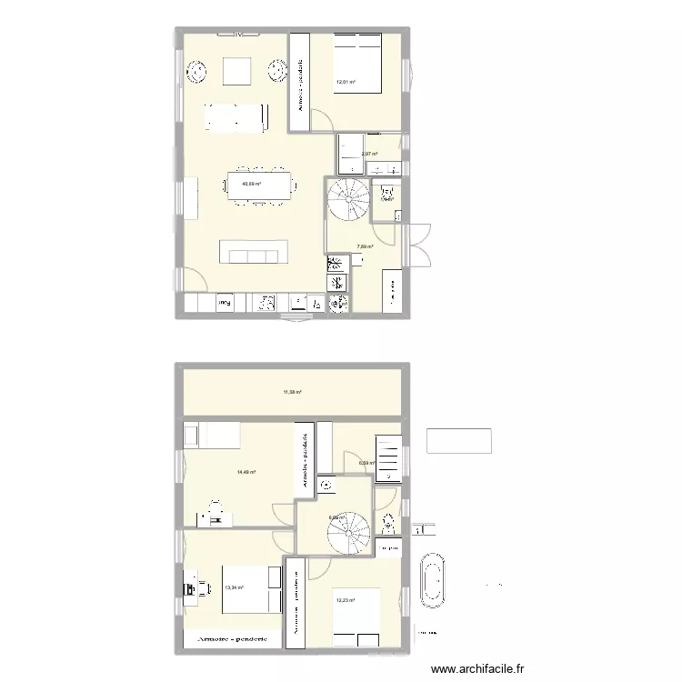 maison lafayette V9. Plan de 
