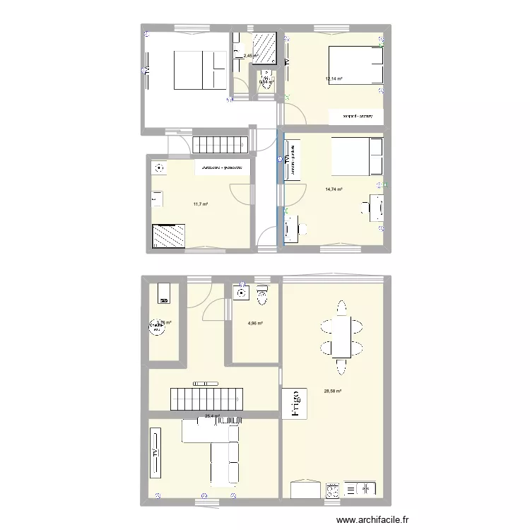 COUERON. Plan de 