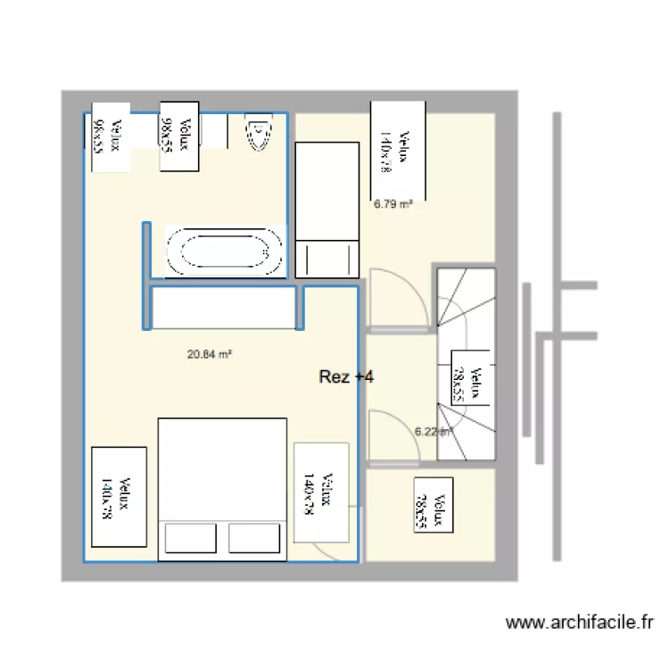 Marie Jos&eacute; Rez4 New. Plan de 0 pièce et 0 m2
