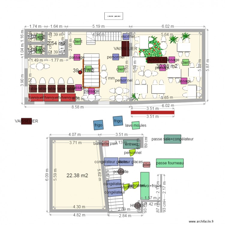 plan brut brunch interieur 4. Plan de 0 pièce et 0 m2