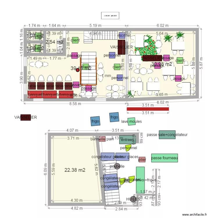 plan brut brunch interieur 4. Plan de 