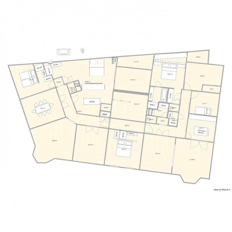 Tervuren 2 3 chambres new master arrière. Plan de 0 pièce et 0 m2