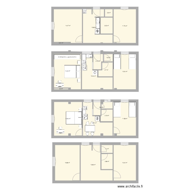 home40m. Plan de 0 pièce et 0 m2