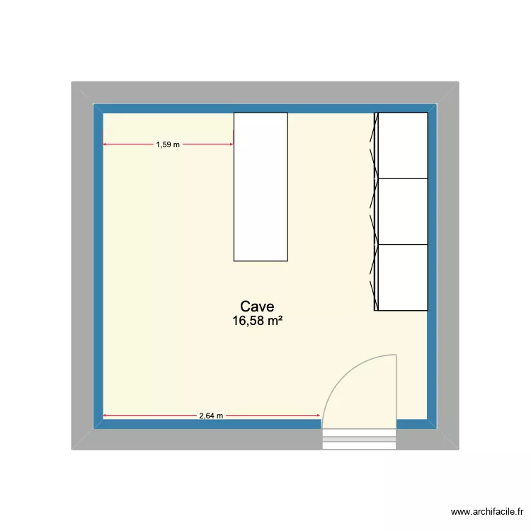 cave Bléré. Plan de 1 et 17 m² cave Bléré. Plan de 1 et 17 m²
