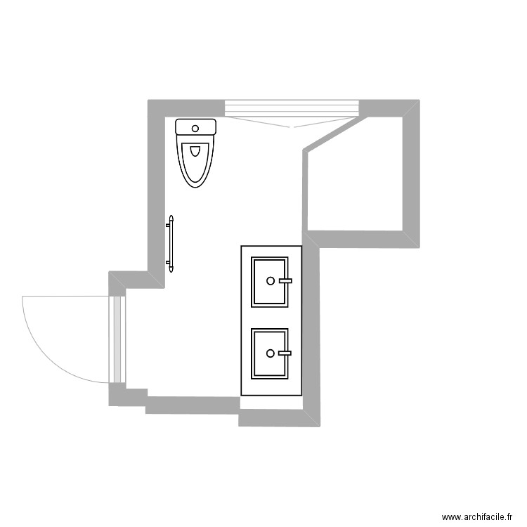 Pynes - bathroom V 5. Plan de 0 pièce et 0 m2