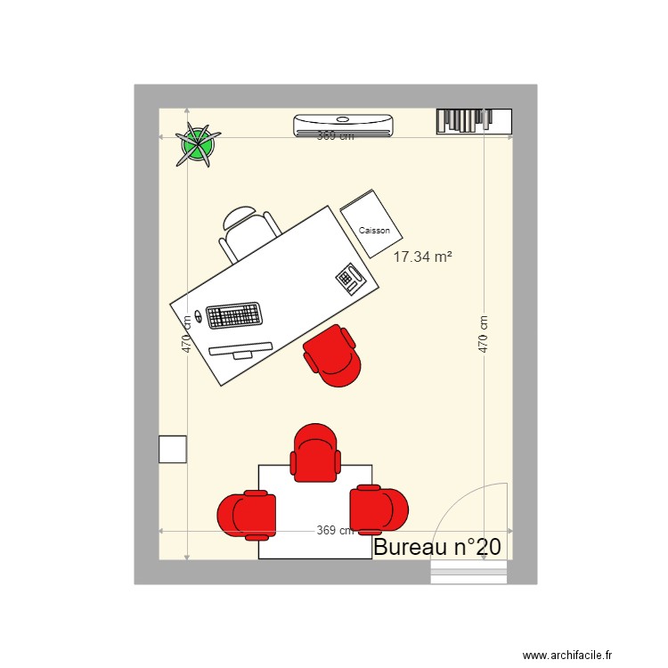 Bureau 20. Plan de 0 pièce et 0 m2