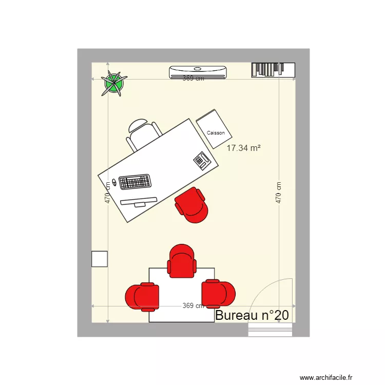Bureau 20. Plan de 