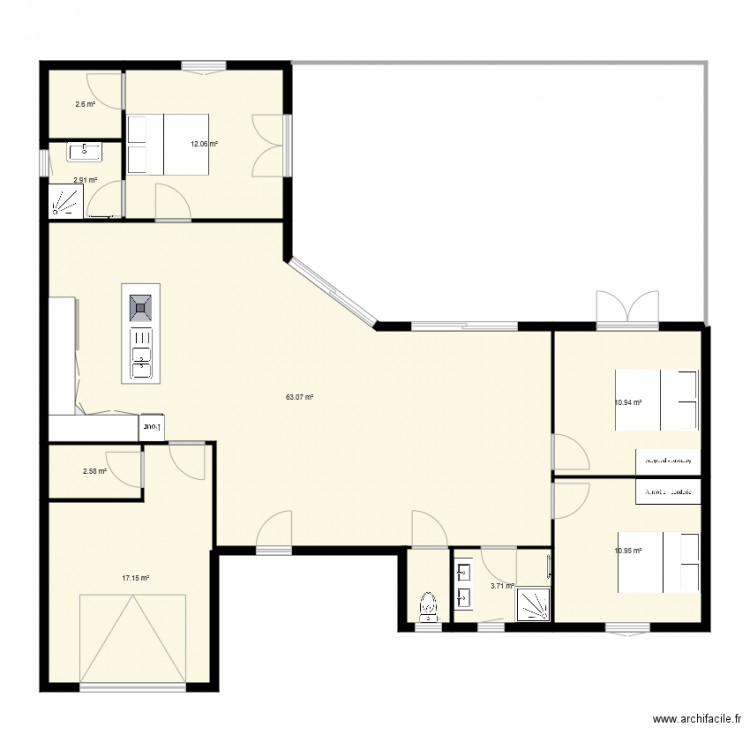 plan Sccv. Plan de 0 pièce et 0 m2