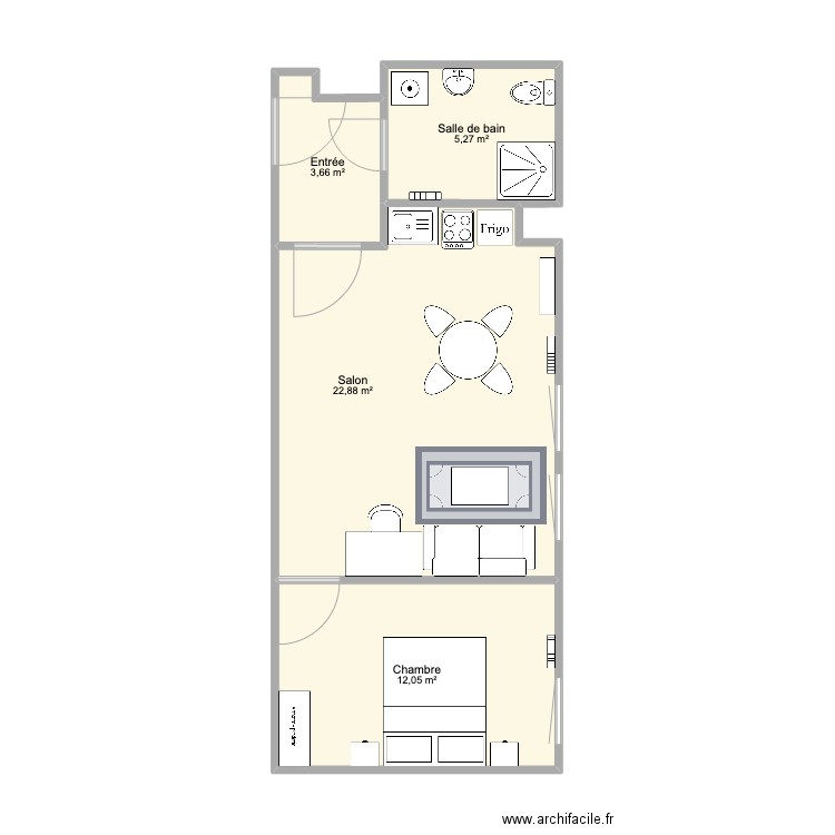 Appartement. Plan de 0 pièce et 0 m2