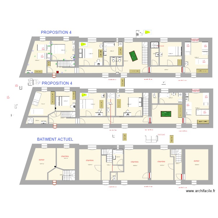 ETAGE V3. Plan de 0 pièce et 0 m2