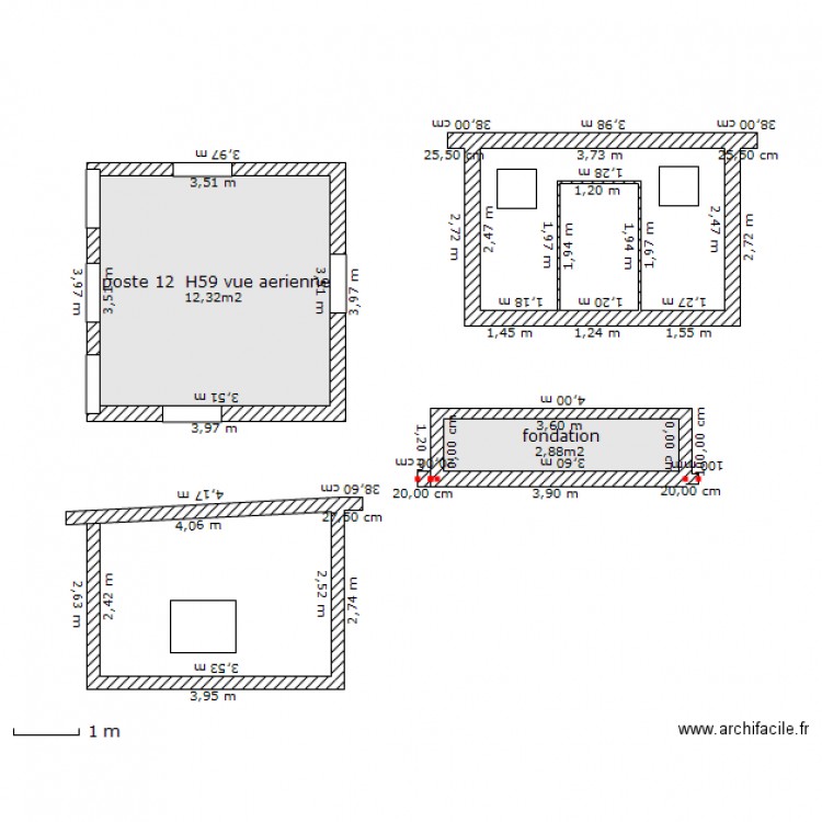 POSTE DE TRANSFORMATEUR ELECTRIQUE. Plan de 0 pièce et 0 m2