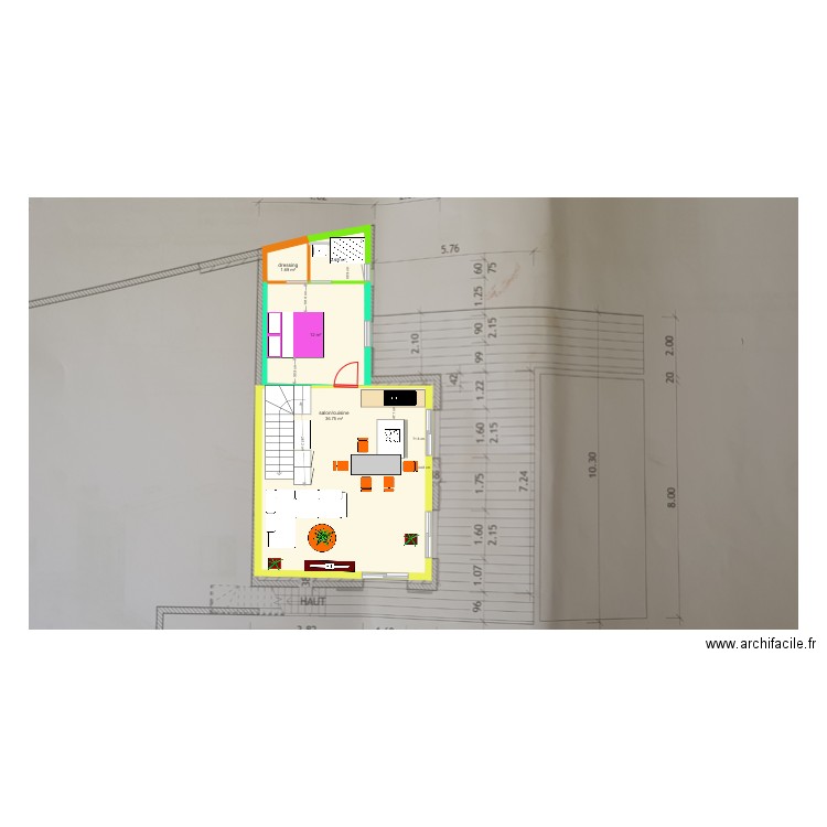 cuisine ilot essai 5. Plan de 0 pièce et 0 m2