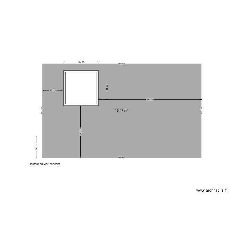 FACADE OUEST. Plan de 0 pièce et 0 m2